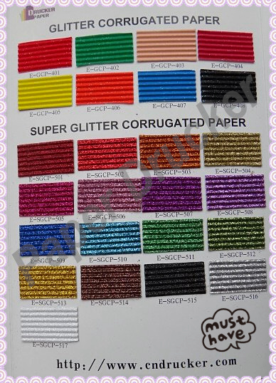 super glitter corrugated paper 