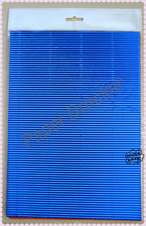 metallic corrugated paper 