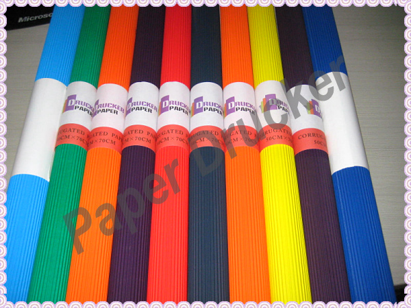 color corrugated paper 