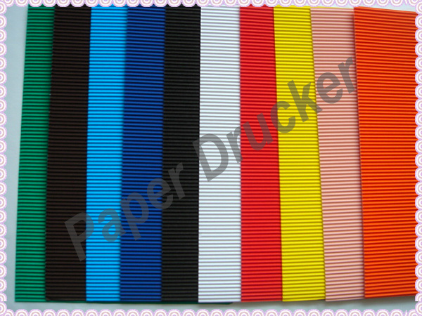 color corrugated paper 