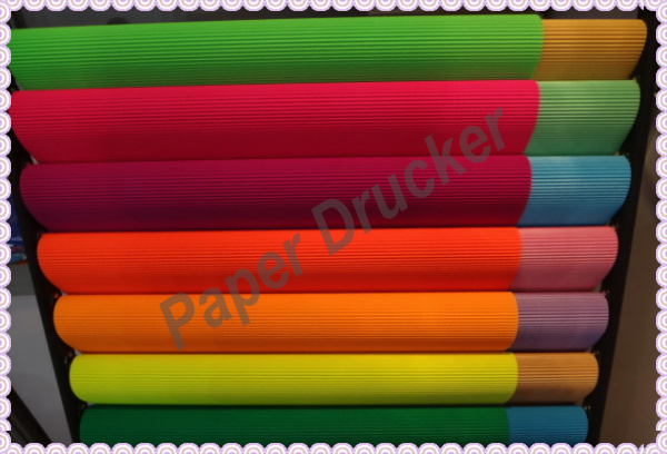 Neon corrugated paper 