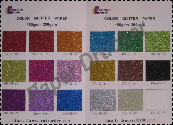 color glitter paper 