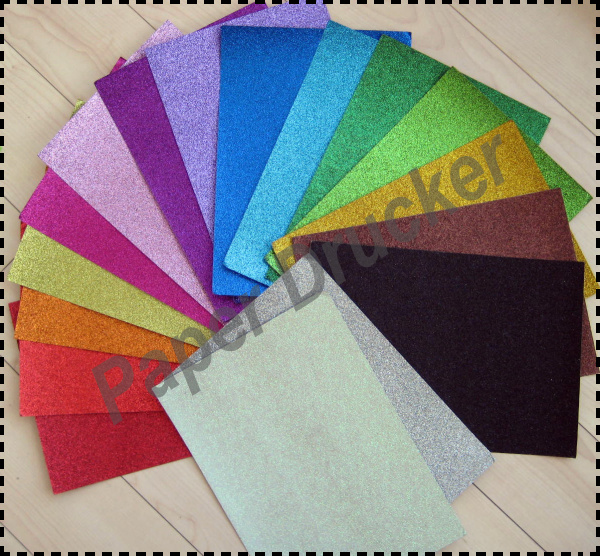 colorful glitter paper 