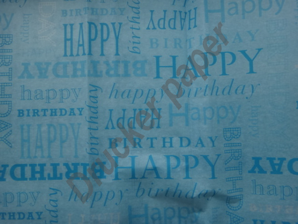 happy birthday wrapping tissue paper