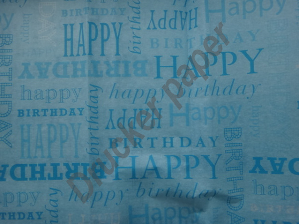 happy birthday wrapping tissue paper