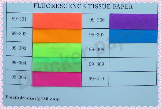 fluorescent tissue paper 