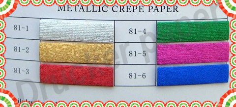 Metallic crepe paper 