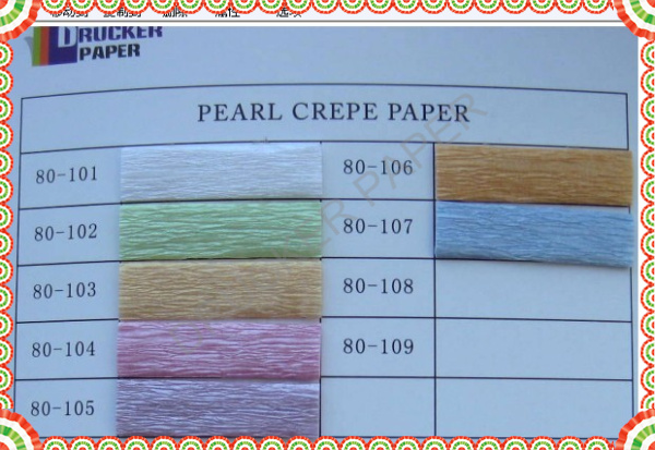 Pearl crepe paper