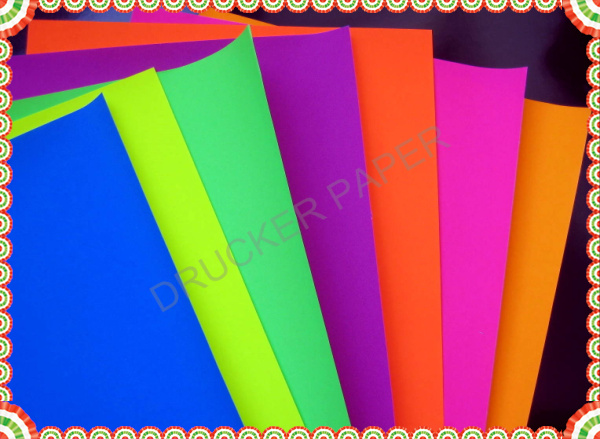 fluorescent card paper