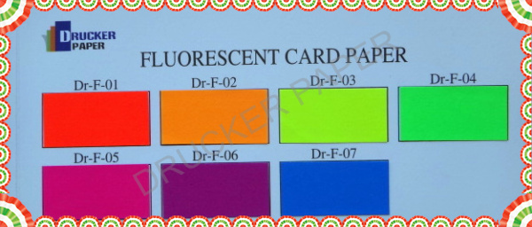 fluorescent card paper