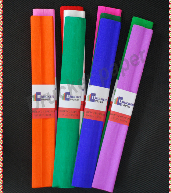 Colorful crepe paper 