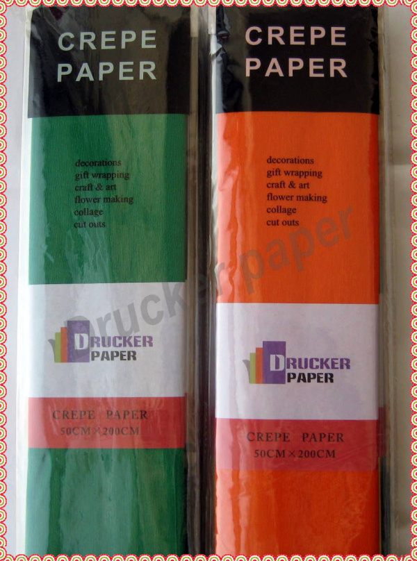Colorful crepe paper 